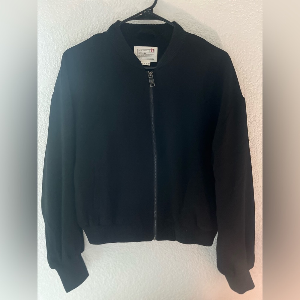 Medium Black Bomber Jacket